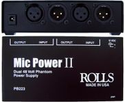 Rolls PB223 dual phantom power adapter