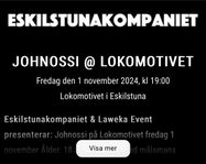 Johnossi Eskilstuna 1 biljett ståplats