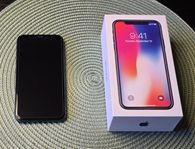 Iphone X 256GB - mycket fint skick med helt nytt batteri 