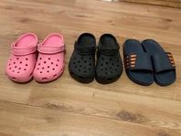 Crocs och badtofflor stl 34-35