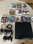 Playstation 3, 2 kontroller + 11 spel