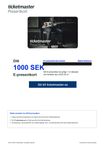 Presentkort - Ticketmaster värde 1000 kr