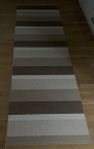 Horredsmattan Block 70x250cm metallic beige brun vit