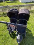 bugaboo donkey dubbelvagn med tillbehör