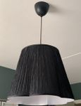 Stor svart taklampa By Rydéns 50cm nyskick