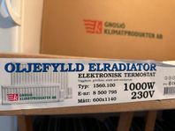 Oljefylld elradiator/ element