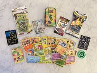 Pokémon Paket #1 - Oöppnade Booster Packs + Mini Låda etc