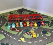 Disney Cars garage-väska m 10 bilar