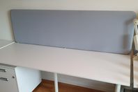 Bordsskärm 200x60, Avdelare till skrivbord 