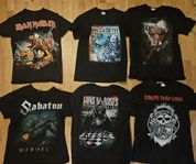 Band Rock T-Shirts i Bra beg skick, Billigt!!!