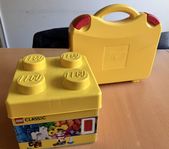 Lego väska och Lego burk