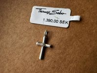 Thomas Sabo hängsmycke. Silver, 14k guld + diamant