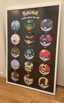 Pokémon-poster med ram 