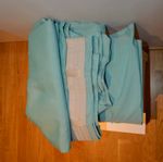 Turquoise curtains from ikea