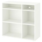 IKEA VIHALS Hylla med 4 hyllplan, vit, 95x37x90 cm