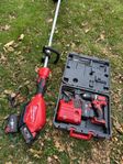 Grästrimmer Milwaukee M18 + skruvdragare m18 brushless