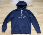 Gant marinblå hoodie strl L