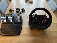 Logitech G29 Ratt & pedaler