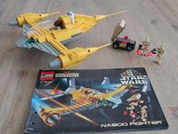 Lego Star Wars 7141 Naboo Fighter. Vintage från 1999.