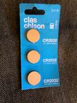 Clas Ohlson CR2032 batterier, 3st