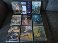 DVD japanskt. Ghibli. Spirited Away, Akira box, Pompoko mm.