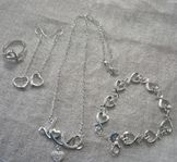 Smycke set i sterling silver stämplat 925