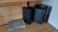 Playstation 1,2,3,3 Slim