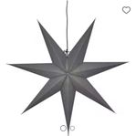 Star Trading - Ozen - julstjärna 70 cm grå x 3