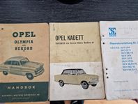 Handbok Instruktionsbok Opel Olympia Rekord Opel Kadett 65