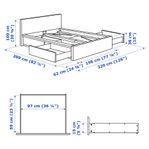 IKEA MALM SÄNG BESIGE 180-200