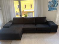 Svart Divan soffa 