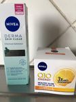 Niveas Q10 energi dagkräm+Nivea Detms skin Clean 