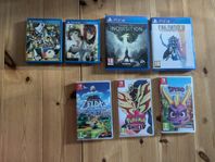 Nintendo Switch, PS Vita och Playstation 4 Spel