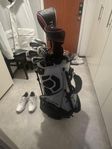 golfbag och golf skor storlek 44.5