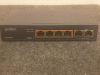 Switch 6-portars - PoE 60w - 4+2 uplink - fsd-604hp