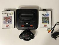 Sega Mega Drive II med spel