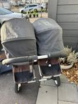 Bugaboo donkey, solblekt dubbelvagn