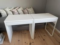 2 skrivbord Micke Ikea vit