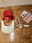 Stokke tripp trapp Babyset, bricka, sele, dyna,