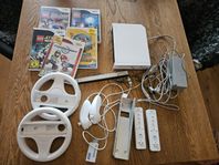 Nintendo Wii med spel och tillbehör