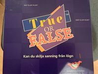 True or False , (sant eller falskt?) 