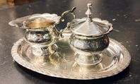 kaffeservering set, nysilver