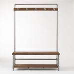 West Elm Pipeline Coat Rack / Industrial Hall Tree