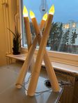 Ikea stråla ljusstake adventsljusstake vit 