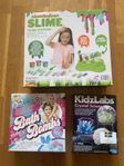 Nytt! Experiment . Slime station , bath bom , cristall kit 