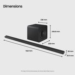 *HELT NY* Samsung HW-S810D/XE Dolby Atmos soundbar, svart