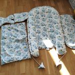 Mysigt babynest set med ugglemotiv - Bra skick!