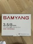 Samyang 3.5/8mm  fish-eye CS II