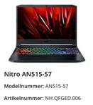 Acer Nitro 5, 144hz, 3070,  1TB, 16gb ram,  i7-11800