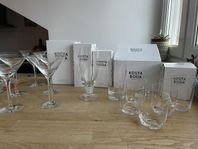 Kosta Boda glas från serien Line 